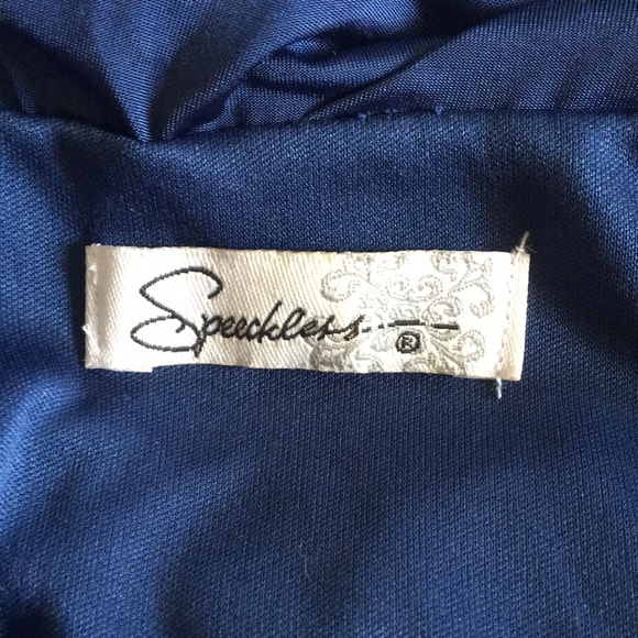 Speechless Strapless Ruched Navy Party Dress SizeS - Picture 5 of 5